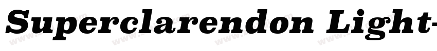 Superclarendon Light字体转换